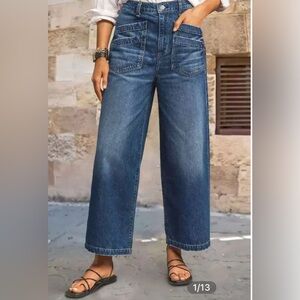 Women's Blue Cropped Jeans